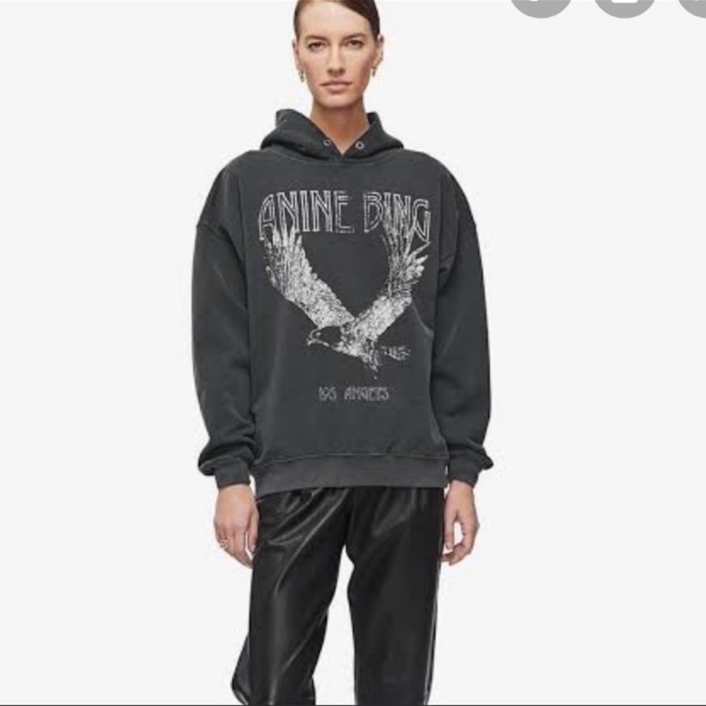 Anine Bing Rowe Eagle Hoodie Sweatshirt